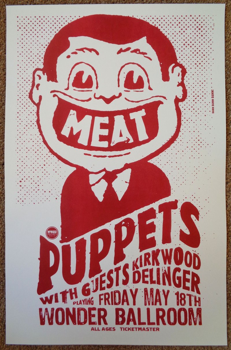 Image 0 of MEAT PUPPETS 2007 Gig POSTER Portland Oregon Concert