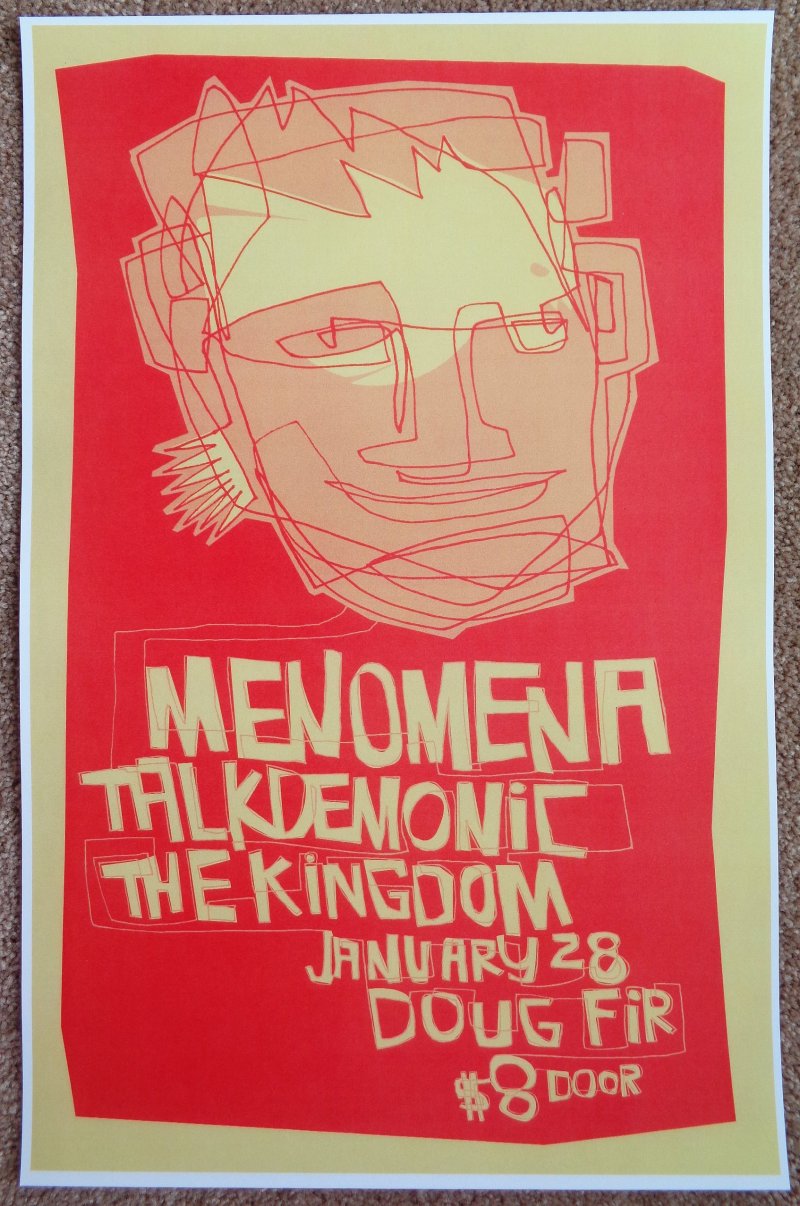 Image 0 of MENOMENA 2005 Gig POSTER Portland Oregon Concert