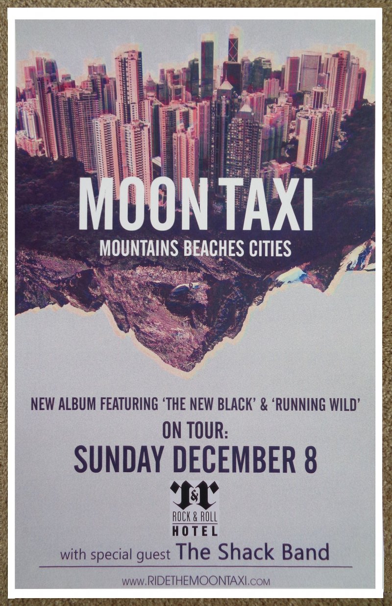 Image 0 of MOON TAXI 2013 Gig POSTER Concert Washington DC