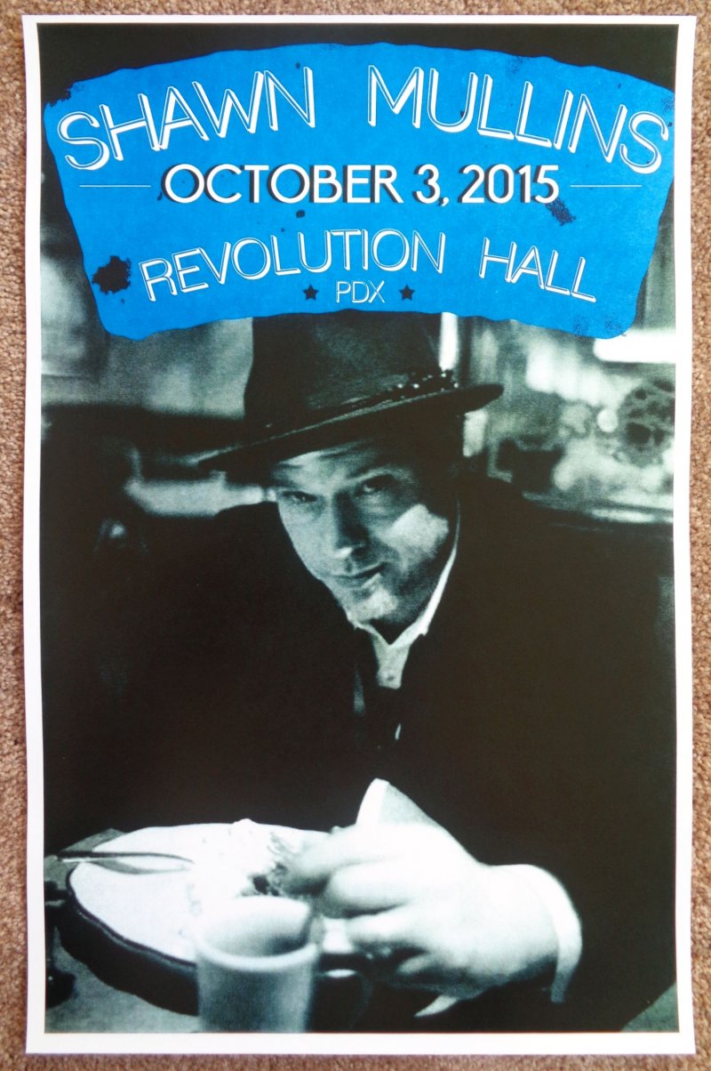 Image 0 of Mullins SHAWN MULLINS 2015 Gig POSTER Portland Oregon Concert