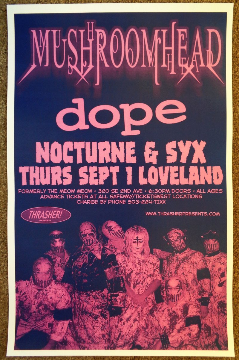 Image 0 of MUSHROOMHEAD 2005 Gig POSTER Portland Oregon Concert