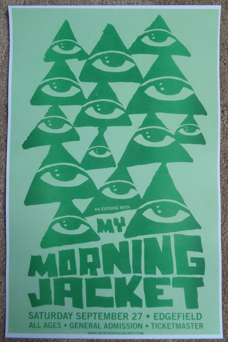 Image 0 of MY MORNING JACKET 2008 Gig POSTER Edgefield Portland Oregon Concert 