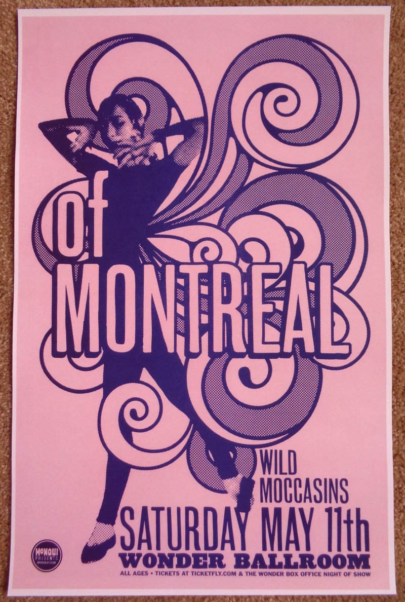 Image 0 of OF MONTREAL 2013 Gig POSTER Portland Oregon Concert 