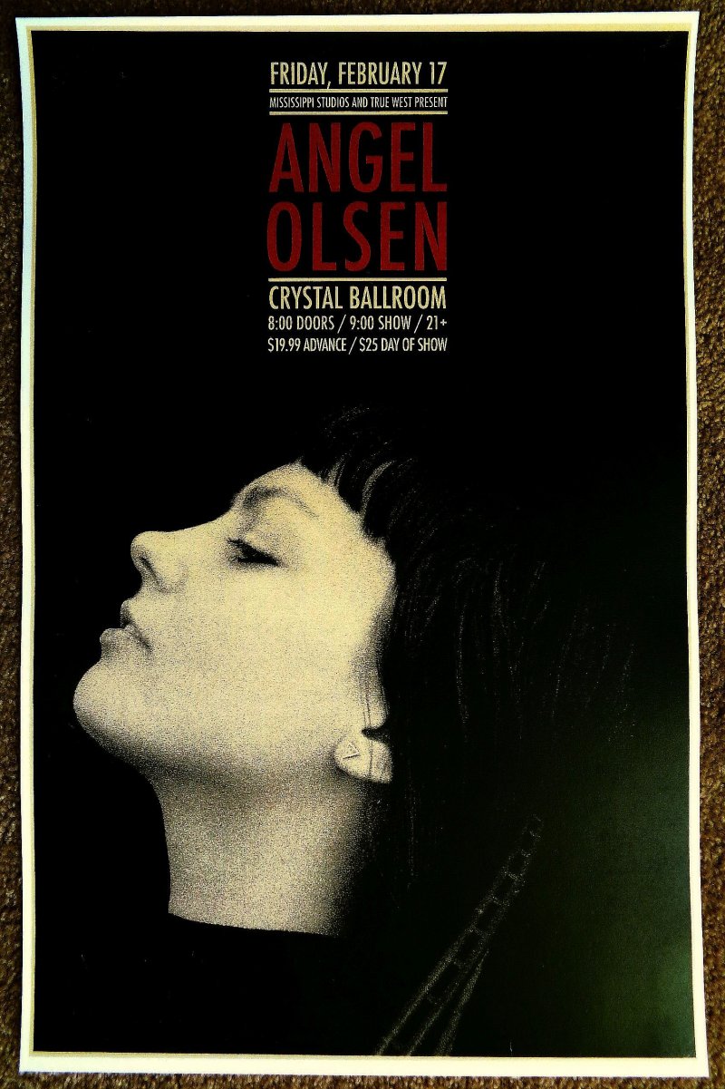 Image 0 of Olsen ANGEL OLSEN 2017 Gig POSTER Portland Oregon Concert