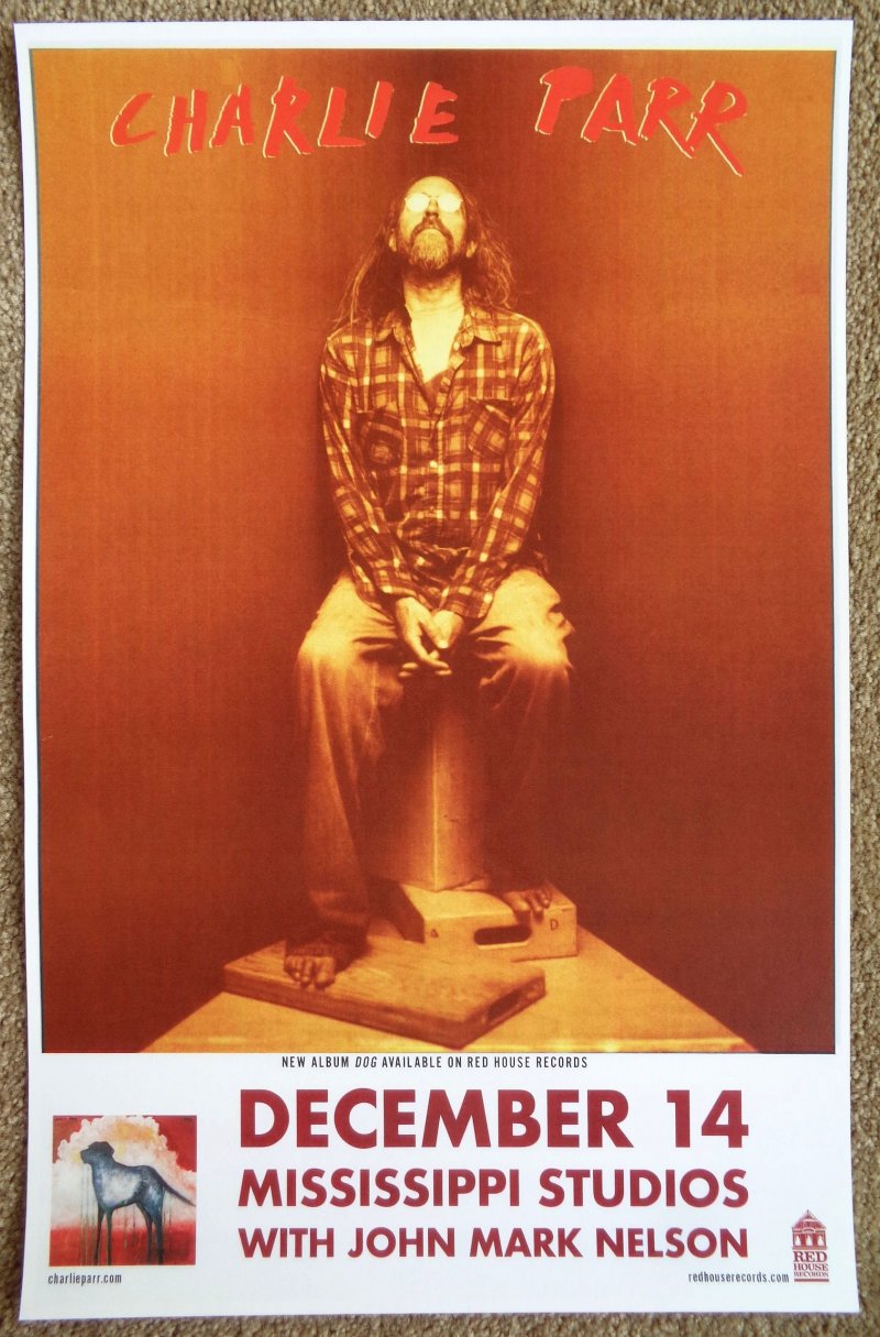 Parr CHARLIE PARR 2017 Gig POSTER Portland Oregon Concert