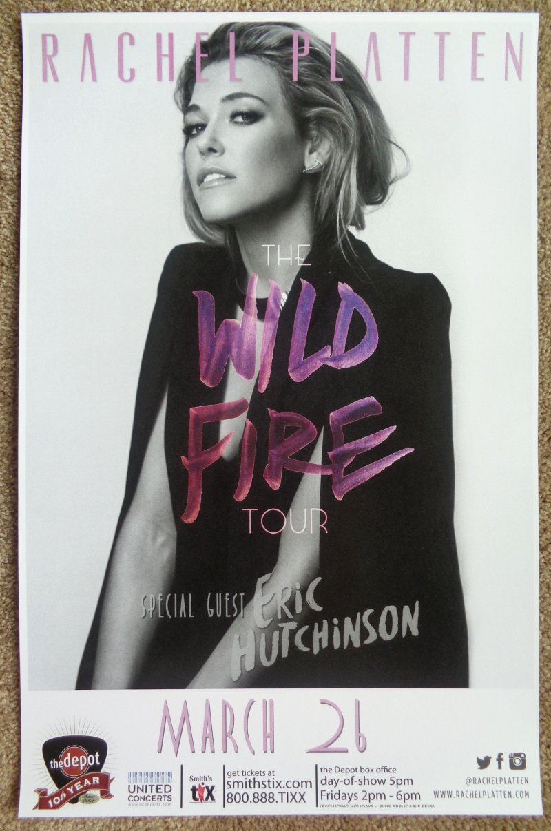 Image 0 of Platten RACHEL PLATTEN 2016 Gig POSTER Salt Lake City Concert Utah