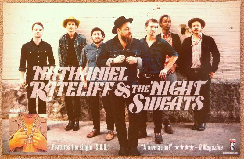 Image 0 of Rateliff NATHANIEL RATELIFF & NIGHT SWEATS POSTER Debut Album Poster