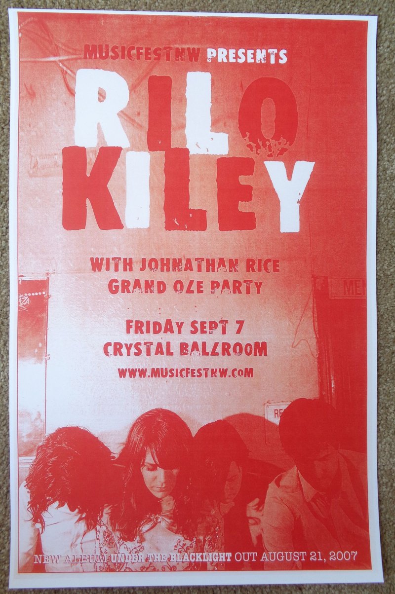 Image 0 of RILO KILEY Jenny Lewis 2007 Gig POSTER Musicfest NW Portland Oregon Concert