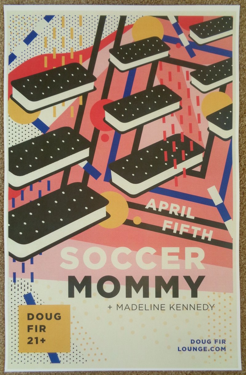 Image 0 of SOCCER MOMMY 2018 Gig POSTER Portland Oregon Concert Sophie Allison