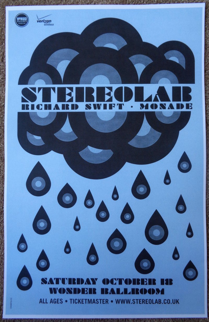 Image 0 of STEREOLAB Portland Oregon 2008 Gig Concert POSTER