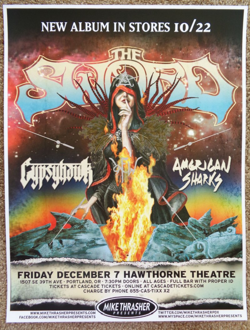 Image 0 of Sword THE SWORD 2012 Gig POSTER Apocryphon Portland Oregon Concert