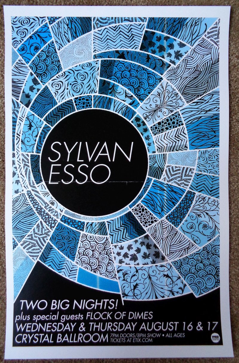 Image 0 of SYLVAN ESSO 2017 Gig POSTER Portland Oregon Concert