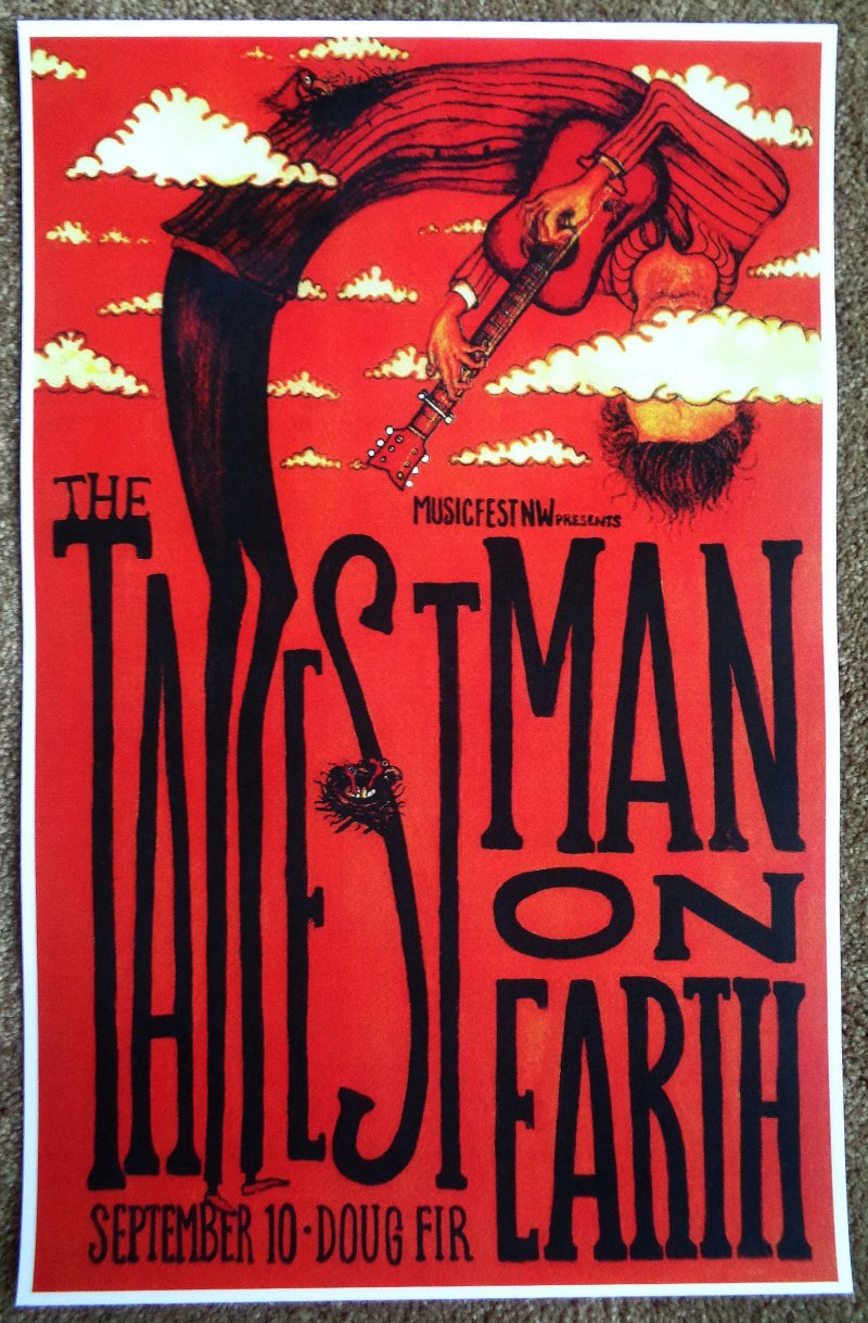 Image 0 of TALLEST MAN ON EARTH 2010 MFNW Gig POSTER Portland Oregon Musicfest NW Concert
