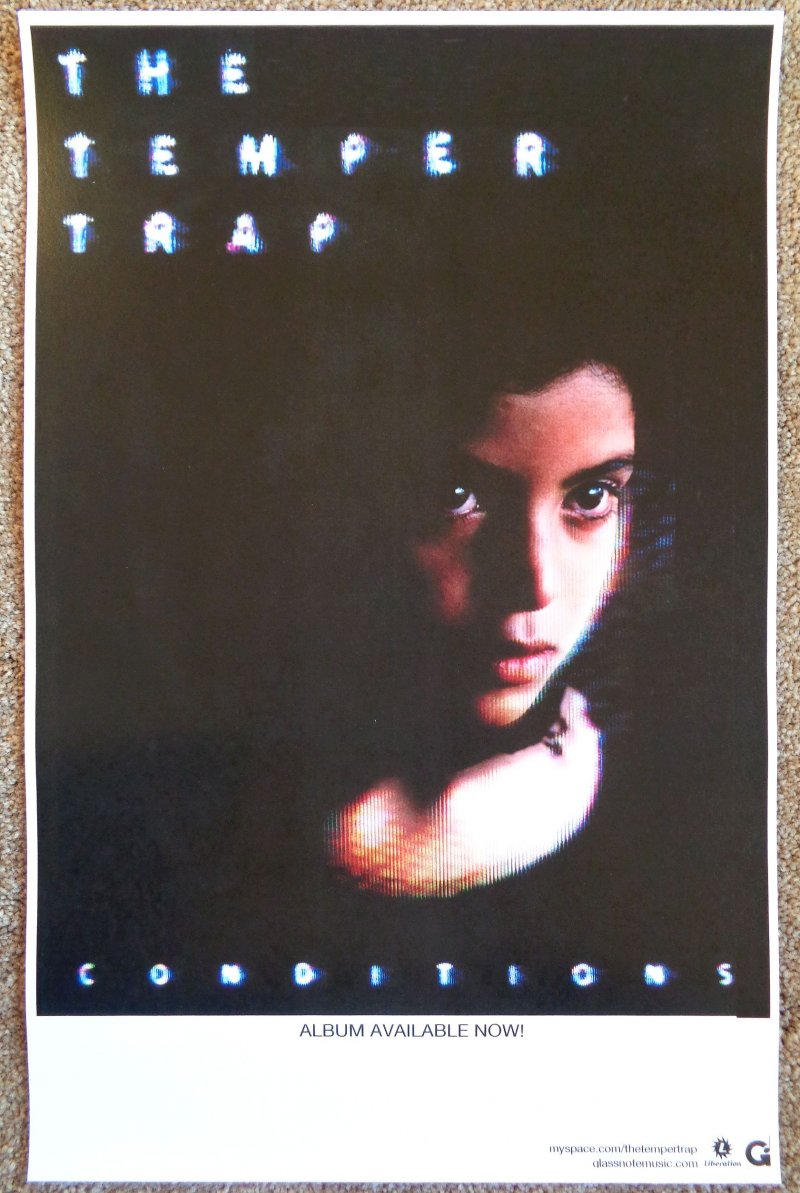 Image 0 of Temper Trap Album POSTER THE TEMPER TRAP Conditions 11x17 