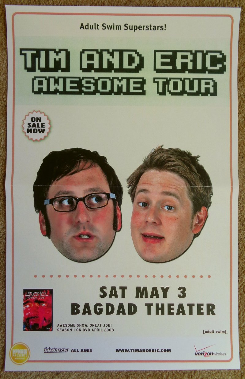 Image 0 of TIM And ERIC 2008 Gig POSTER Portland Oregon Comedy 