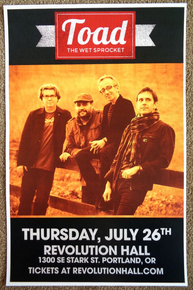 Image 0 of TOAD THE WET SPROCKET 2018 Gig POSTER Portland Oregon Concert