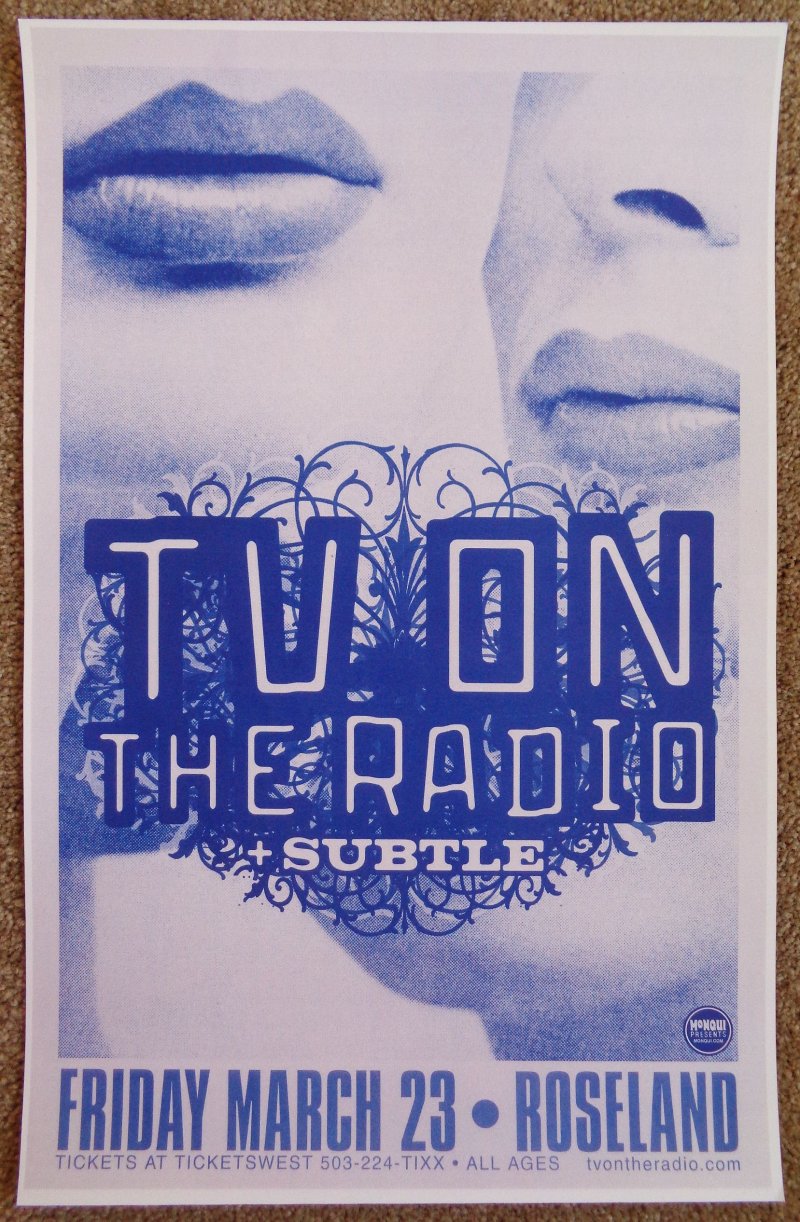 Image 0 of TV ON THE RADIO 2007 Gig POSTER Portland Oregon Concert 