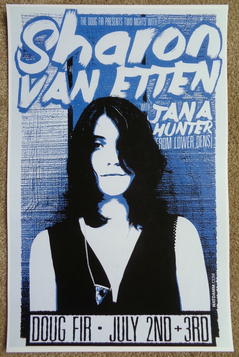 Image 0 of Van Etten SHARON VAN ETTEN 2014 Gig POSTER Portland Oregon Concert