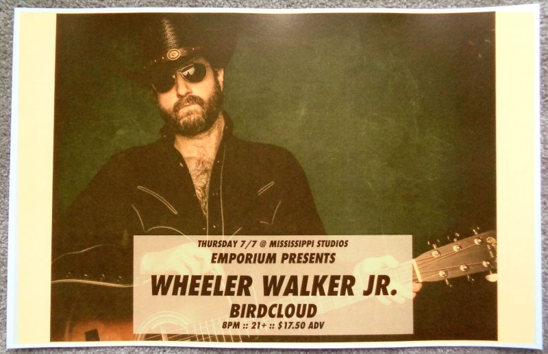 Image 0 of Walker WHEELER WALKER JR. 2016 Gig POSTER Portland Oregon Concert