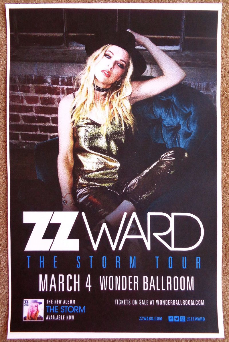 Image 0 of Ward ZZ WARD 2016 Gig POSTER Portland Oregon Concert