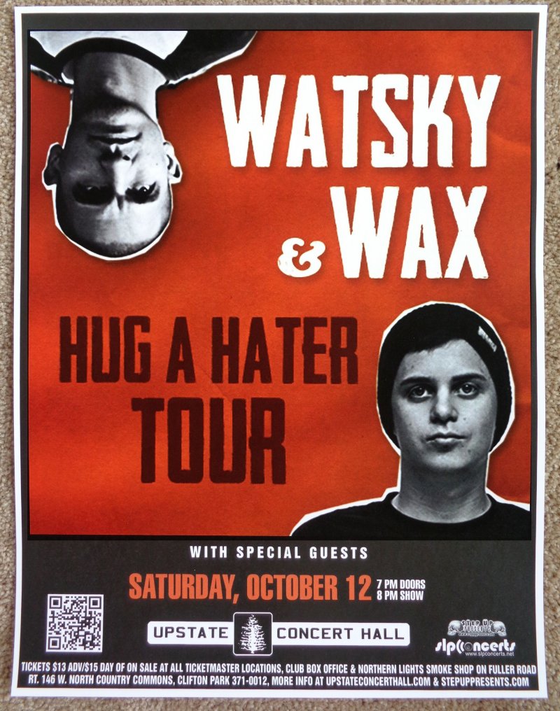 Image 0 of WATSKY & WAX 2013 Gig POSTER Clifton Park Concert New York