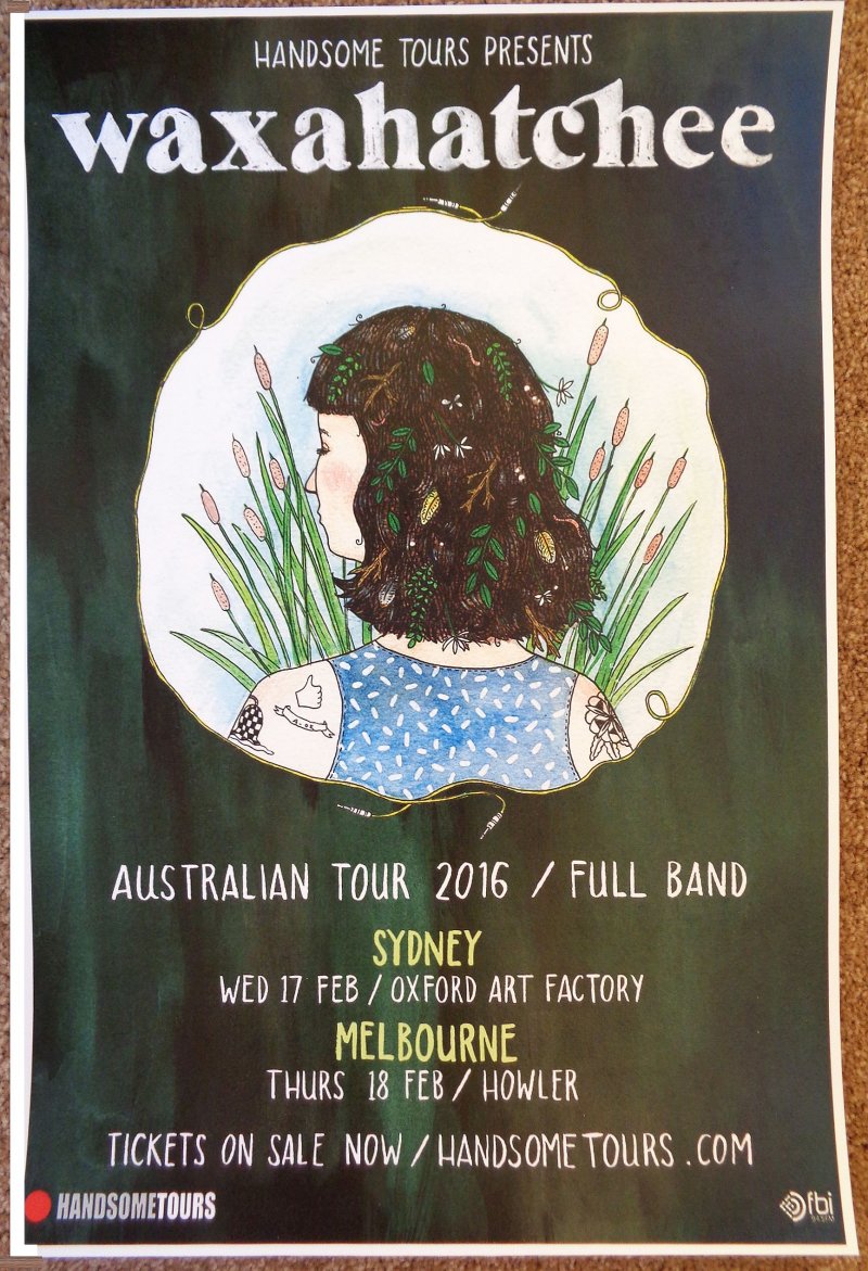 Image 0 of WAXAHATCHEE 2016 Tour POSTER Australia Katie Crutchfield Gig Concert