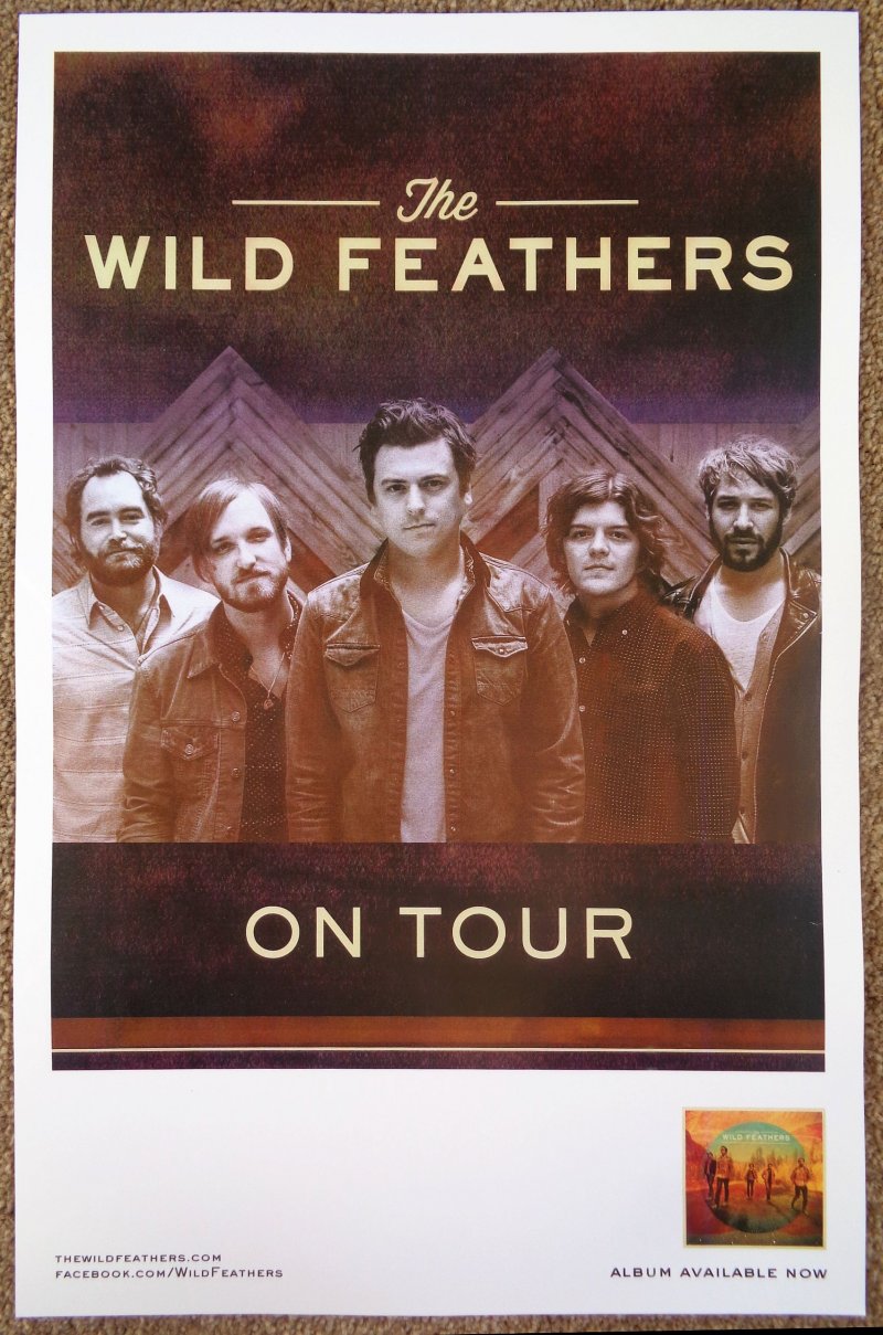 Image 1 of WILD FEATHERS Debut Album POSTER 2-Sided 11x17