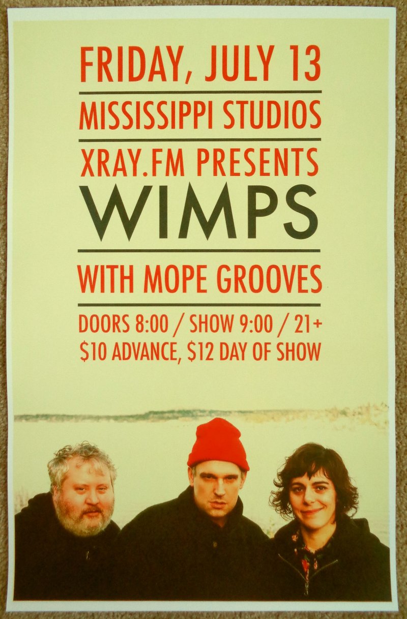 Image 0 of WIMPS 2018 Gig POSTER Portland Oregon Concert