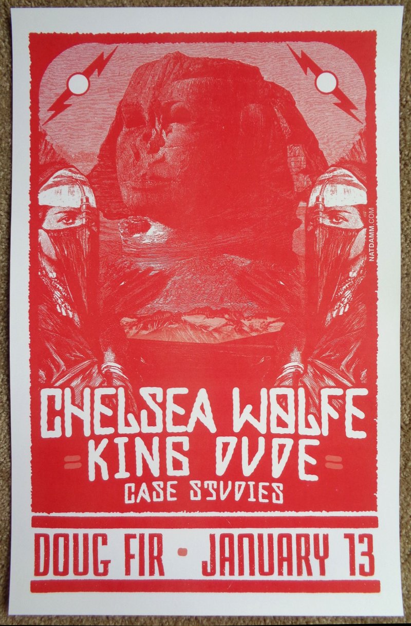 Image 0 of Wolfe CHELSEA WOLFE 2013 Gig POSTER Portland Oregon Concert 