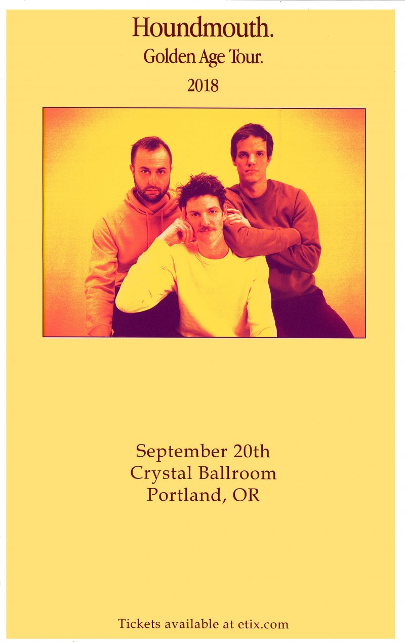 Image 0 of HOUNDMOUTH 2018 Gig POSTER Portland Oregon Concert