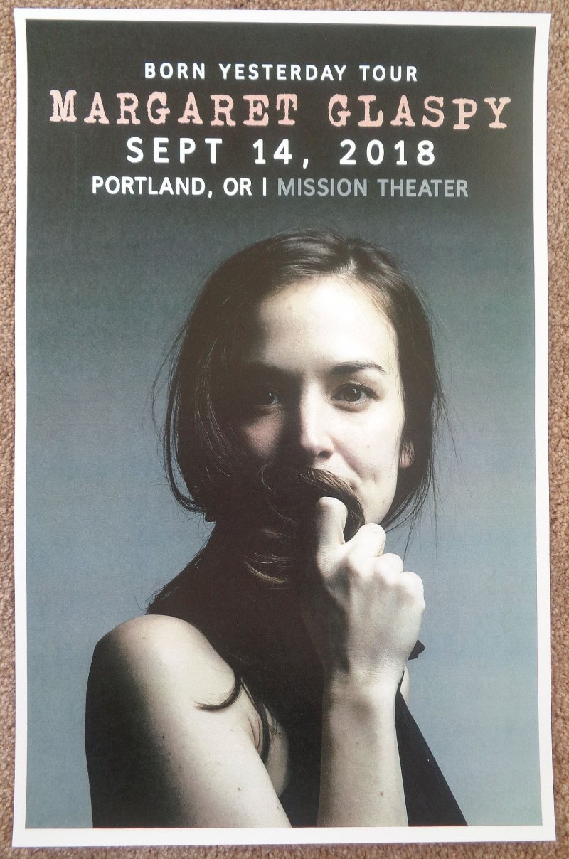 Image 0 of Glaspy MARGARET GLASPY 2018 Gig POSTER Portland Oregon Concert 