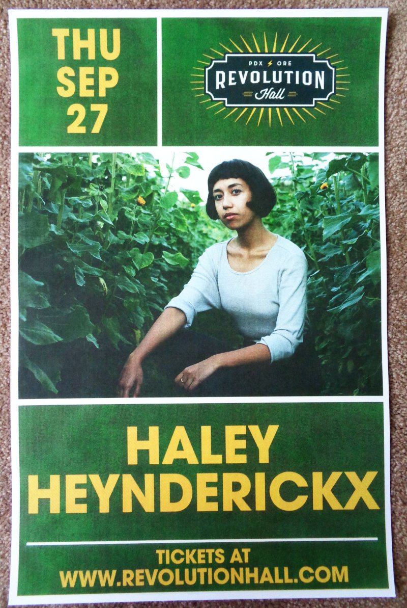 Image 0 of Heynderickx HALEY HEYNDERICKX 2018 Gig POSTER Portland Oregon September Concert