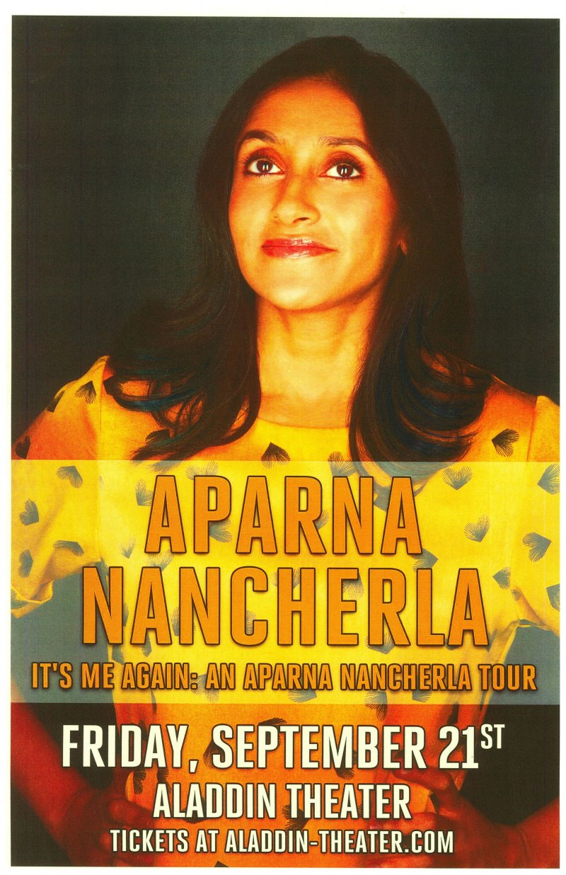 Nancherla APARNA NANCHERLA 2018 POSTER Gig Comedy Portland Oregon 