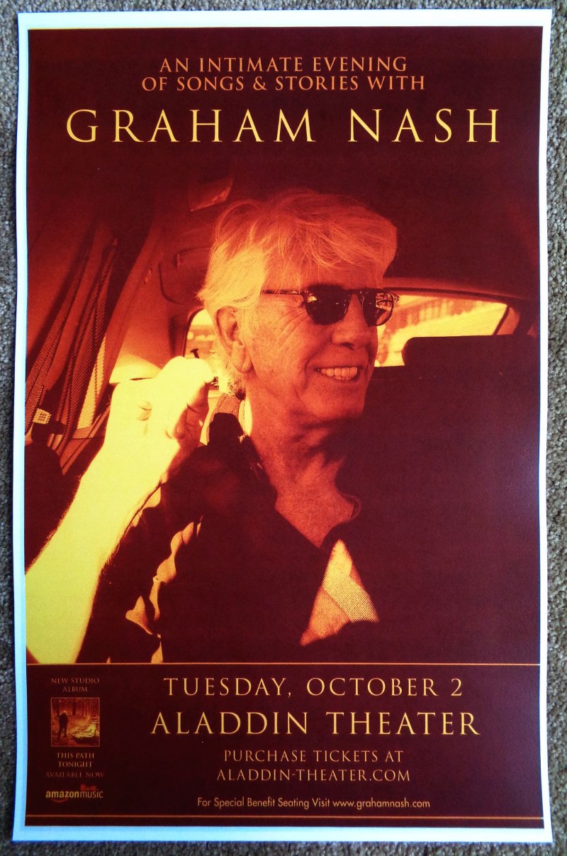 Image 0 of Nash GRAHAM NASH 2018 Gig POSTER Portland Oregon Concert 