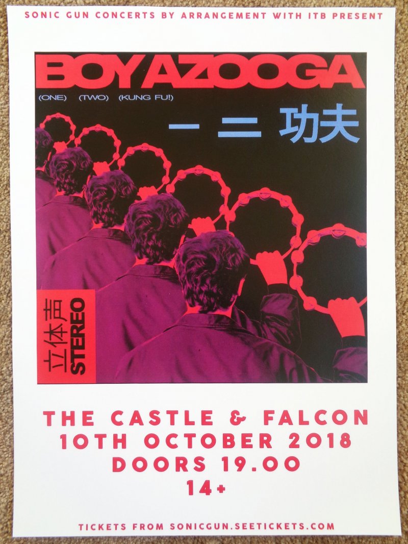 Image 0 of BOY AZOOGA 2018 Gig POSTER Birmingham United Kingdom Concert Davey Newington