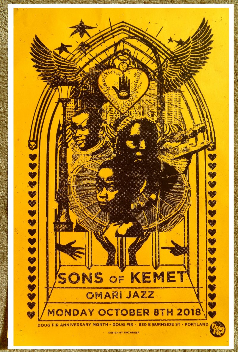 Image 0 of SONS OF KEMET 2018 Gig POSTER Portland Oregon Concert