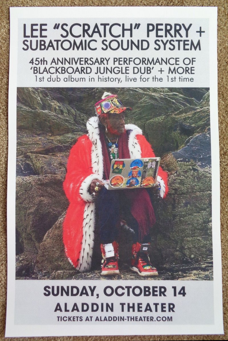 Perry LEE SCRATCH PERRY 2018 Gig POSTER Reggae Portland Oregon Concert 