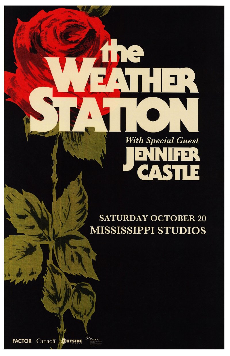 Image 0 of THE WEATHER STATION 2018 Gig POSTER Portland Oregon Tamara Lindeman Concert