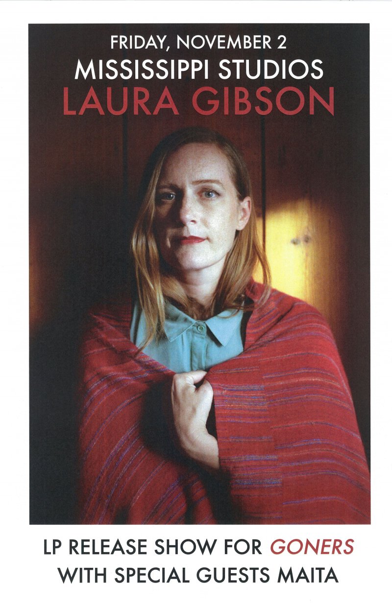 Image 0 of Gibson LAURA GIBSON 2018 Gig POSTER Portland Oregon Concert