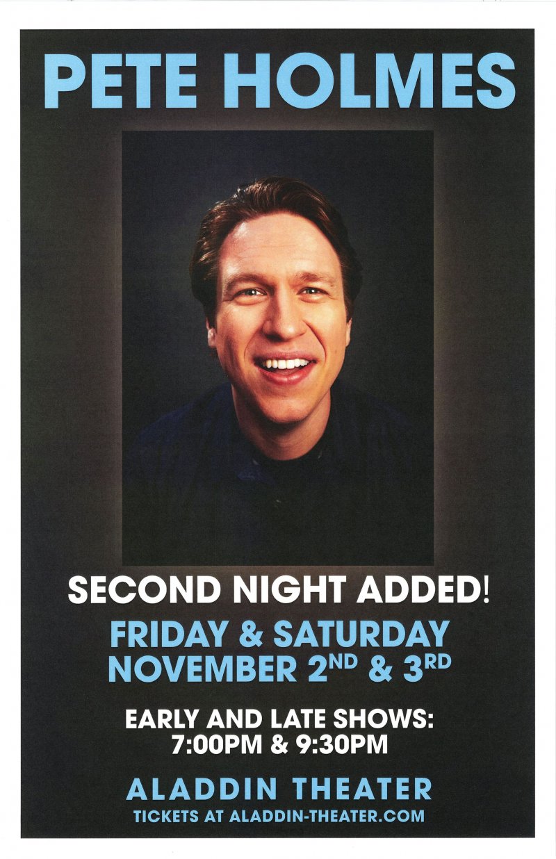 Holmes PETE HOLMES 2018 Gig POSTER Portland Oregon Comedy Show