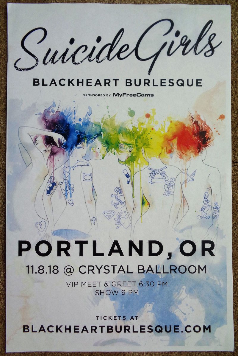 Image 0 of SUICIDE GIRLS 2018 Gig POSTER Portland Oregon