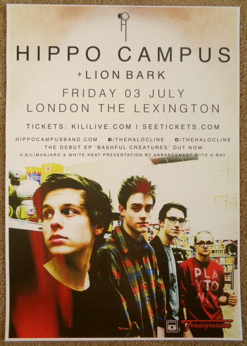 Image 0 of HIPPO CAMPUS 2015 Gig POSTER London United Kingdom Concert