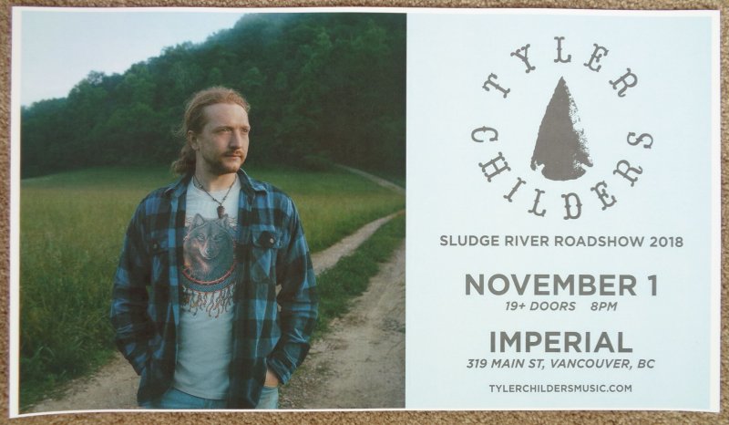 Image 0 of Childers TYLER CHILDERS 2018 Gig POSTER Vancouver Canada Concert