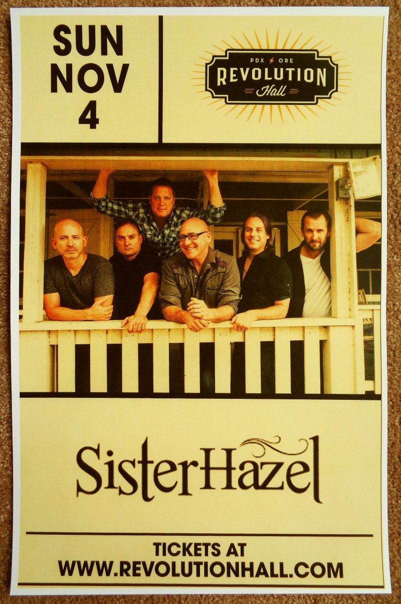 Image 0 of SISTER HAZEL 2018 Gig POSTER Portland Oregon Concert 