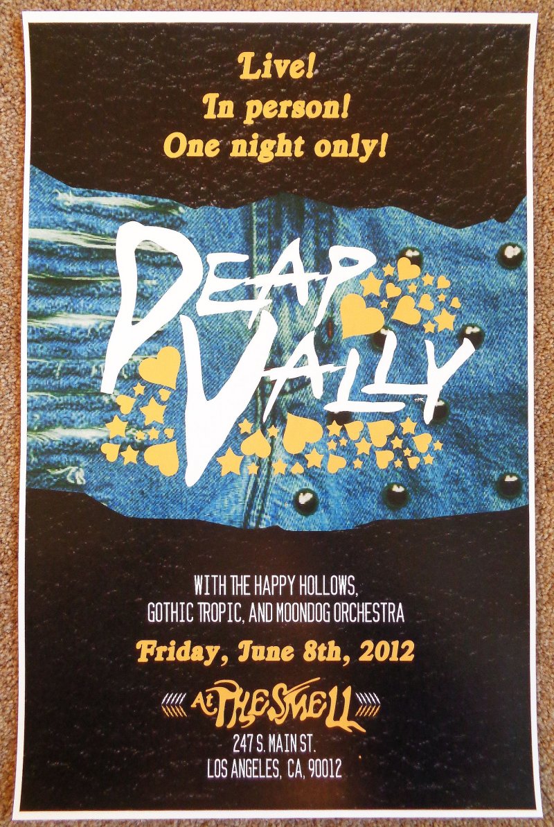 Image 0 of DEAP VALLY 2012 Gig POSTER Los Angeles Concert California
