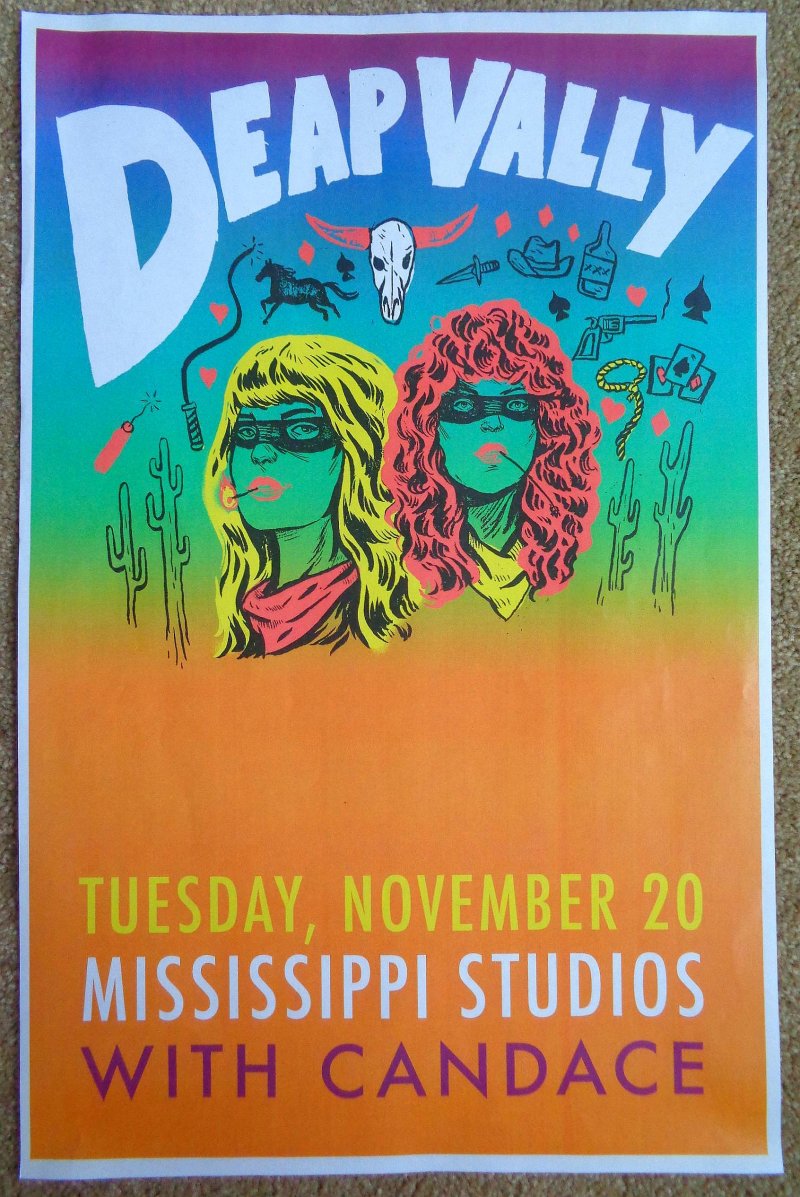 Image 0 of DEAP VALLY 2018 Gig POSTER Portland Oregon Concert VERSION 1 of 2