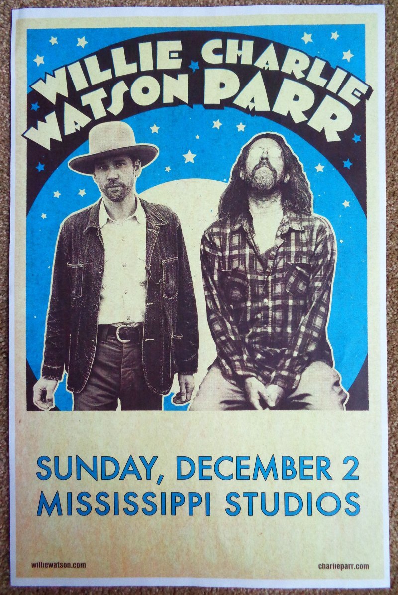 Image 0 of Parr CHARLIE PARR & WILLIE WATSON Gig POSTER 2018 Portland Oregon Concert