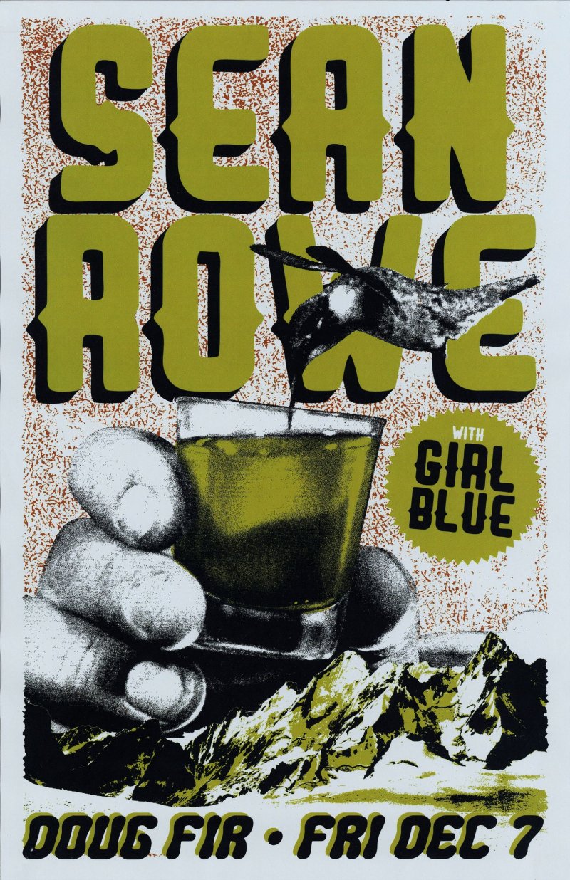 Image 0 of Rowe SEAN ROWE 2018 Gig POSTER Portland Oregon Concert