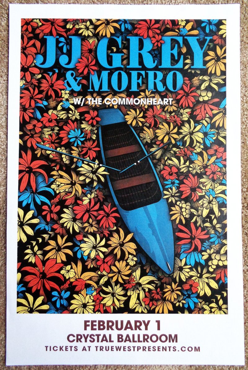 Image 0 of Grey JJ GREY & MOFRO 2019 Gig POSTER Portland Oregon Concert