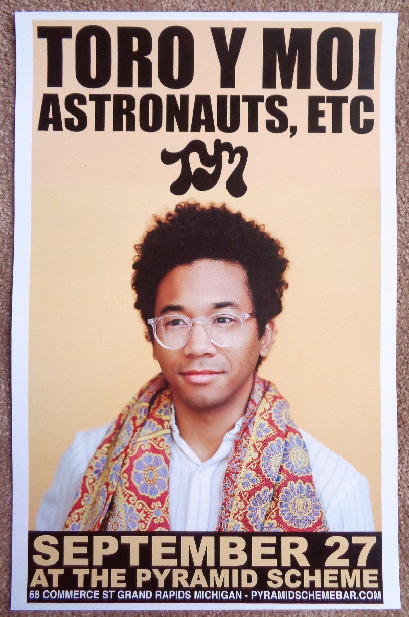 Image 0 of TORO Y MOI 2015 Gig POSTER Grand Rapids Michigan Concert Chaz Bundick